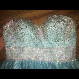 Prom dress. Beautiful blue, XL